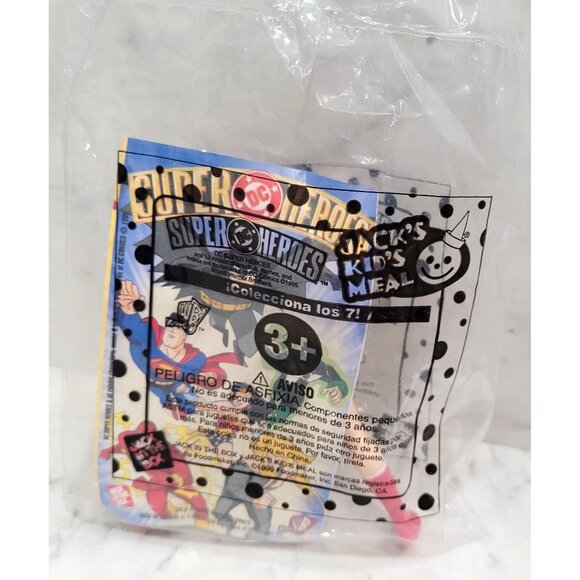 Jacks Kids Meal Toy 1999 DC Super Heroes Wonder Woman Collectible Opened - Picture 5 of 5